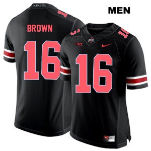 Men's NCAA Ohio State Buckeyes Cameron Brown #16 College Stitched Authentic Nike Red Number Black Football Jersey HM20B20KM